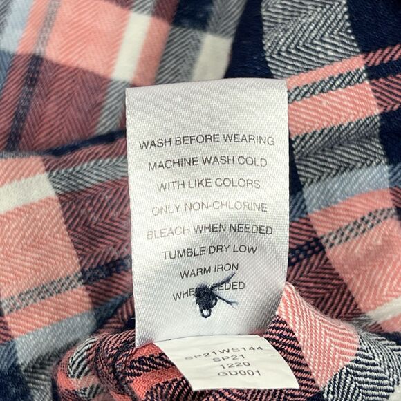 Flag & Anthem Red White Blue Plaid Short Sleeve 100% Cotton Button Shirt Men XL - Picture 10 of 10